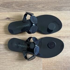 Bernardo Moon Jelly Sandals Black Size 6
